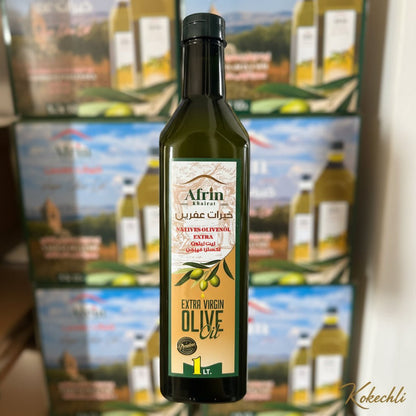 Huile d’olive extra vierge Afrin Khairat 1L – Huile d’olive naturelle premium d’Afrin (Syrie) - Kokechli Kokechli