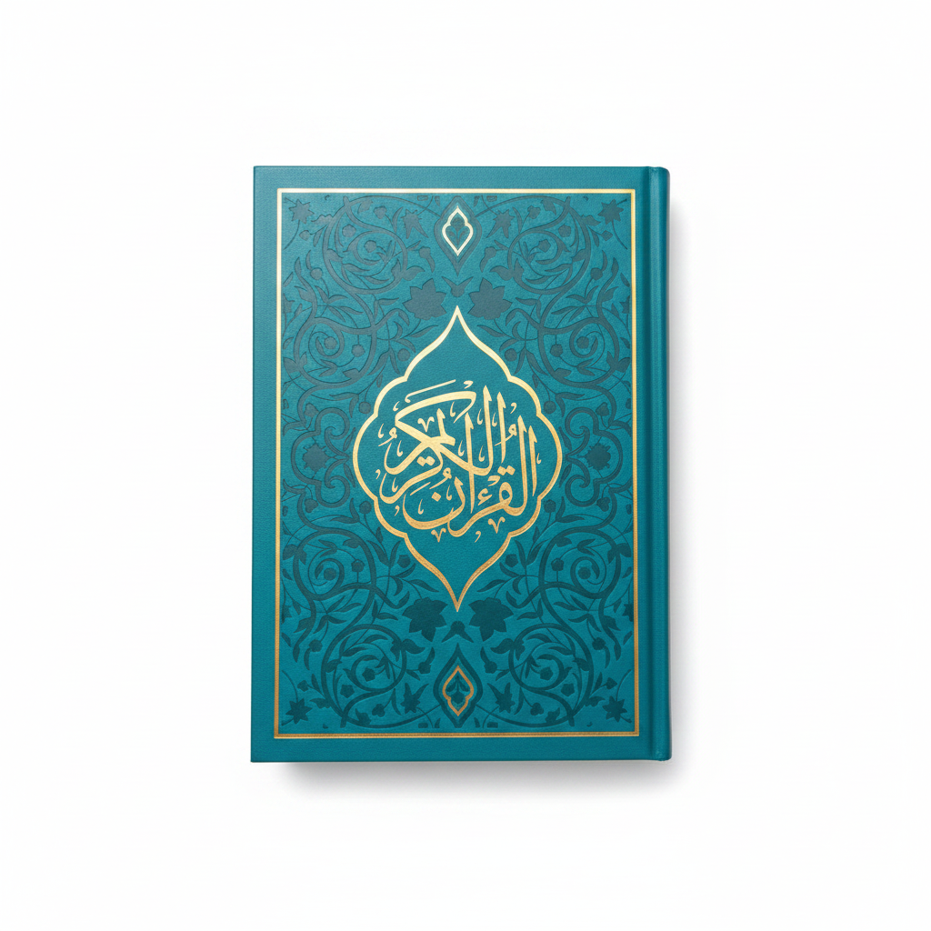 Le Saint Coran Bleu Turquoise - Couverture Daim - Français - Arabe - Phonétique 14*20 cm