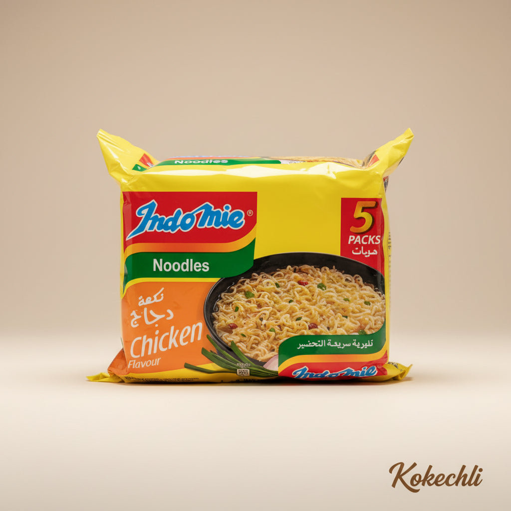 40 x Nouilles instantanées Indomie  –  Repas rapide 3 min - Saveur au choix ( poulet, légumes)