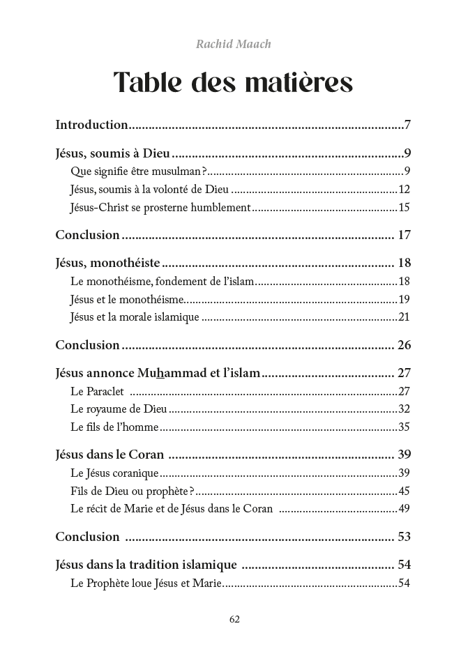 Jésus est - il musulman ? – Rachid Maach – Éditions Al - Hadîth - Kokechli Al Hadîth
