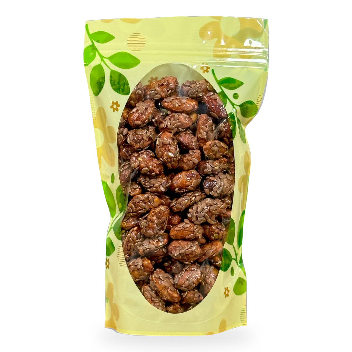 Amandes caramélisées aux graines de lin 250 g - 1 sachet