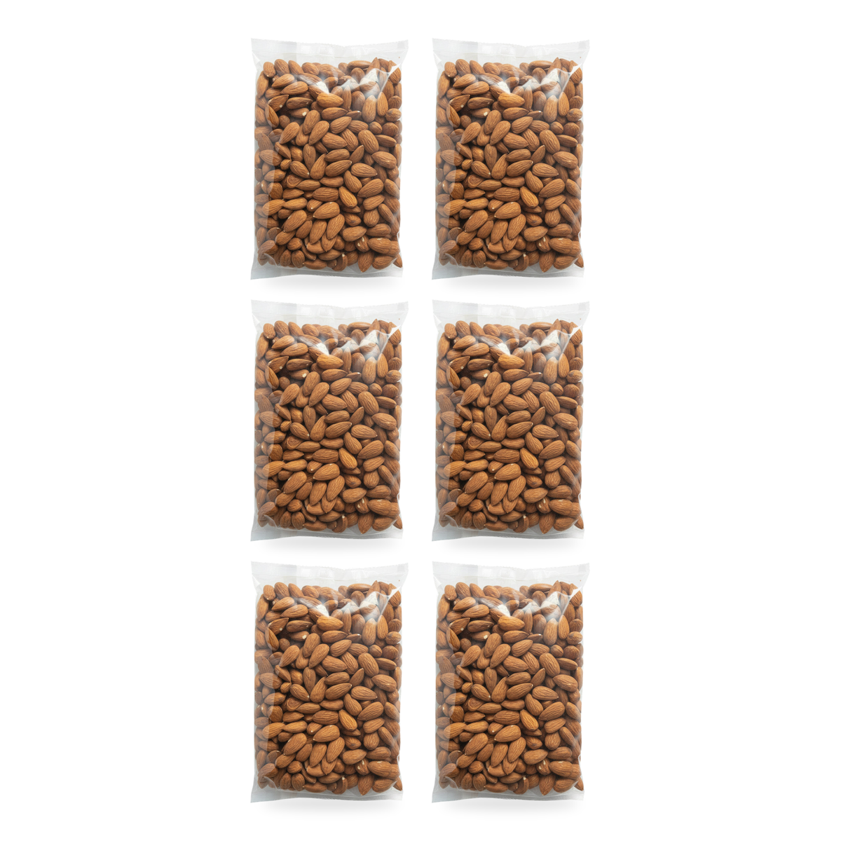 Amandes décortiquées 400 g - lot de 6 sachets