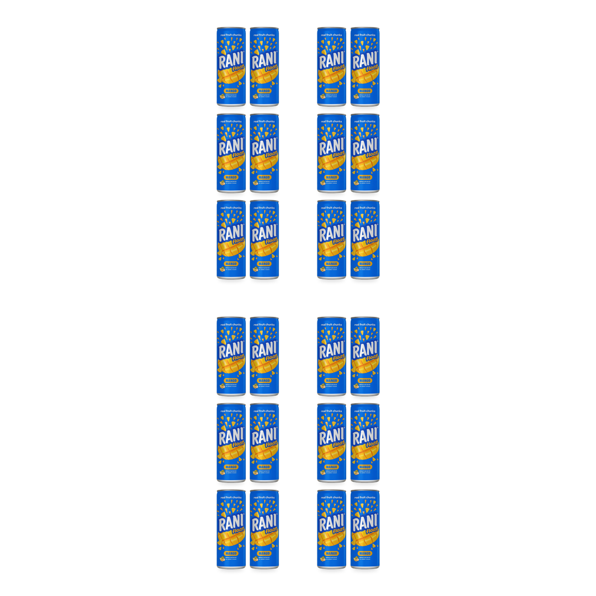 Boisson à la mangue avec morceaux Rani Float 240 ml - lot de 24 canettes