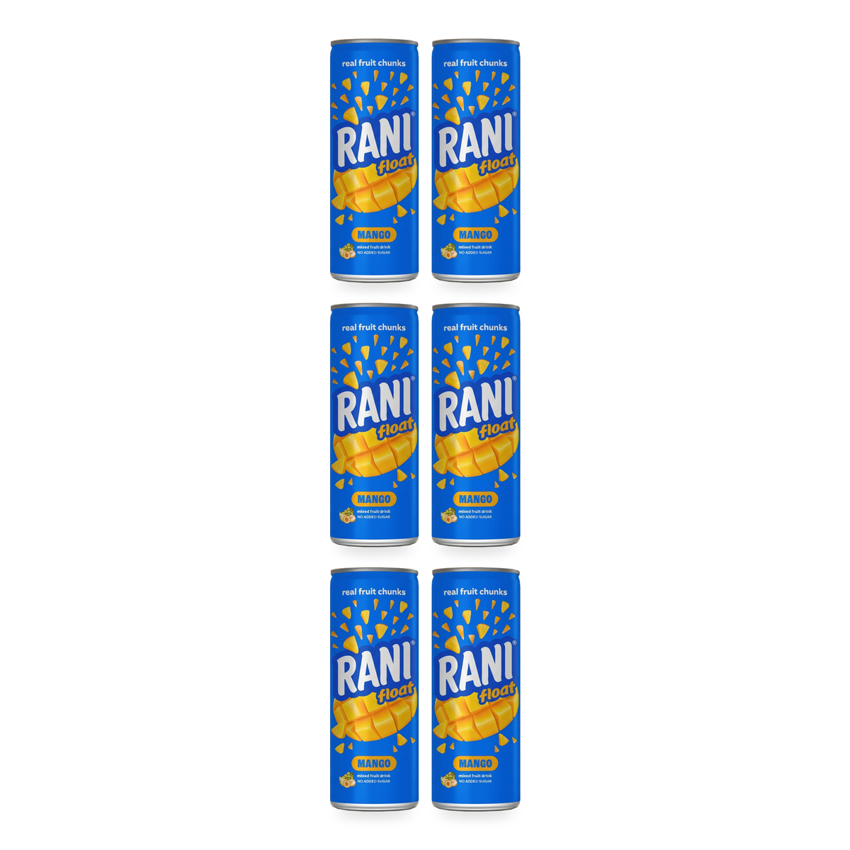 Boisson à la mangue avec morceaux Rani Float 240 ml - lot de 6 canettes