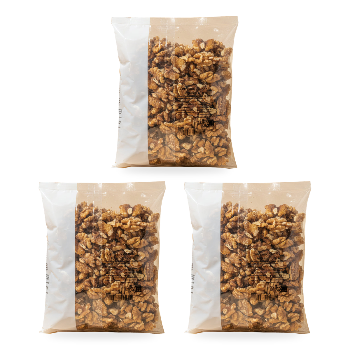 Cerneaux de noix 400 g - lot de 3 sachets