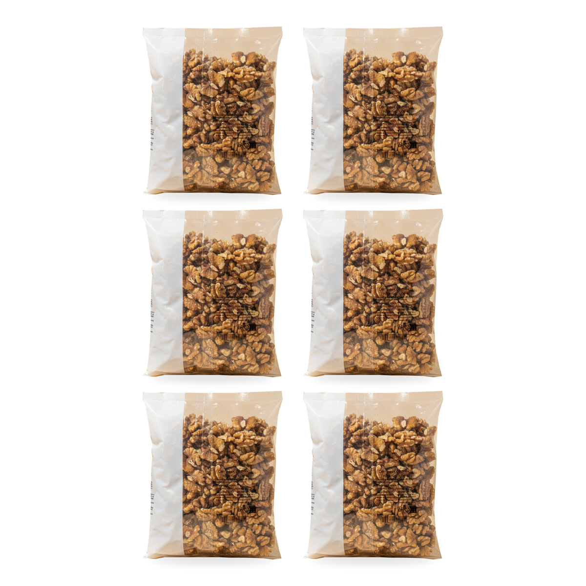 Cerneaux de noix 400 g - lot de 6 sachets