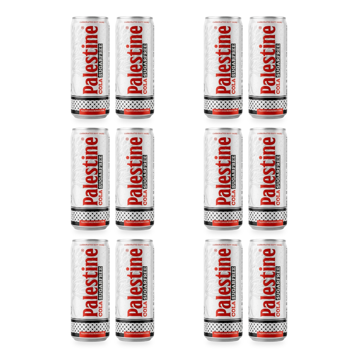 Cola sans sucre Palestine 330 ml - lot de 12 canettes
