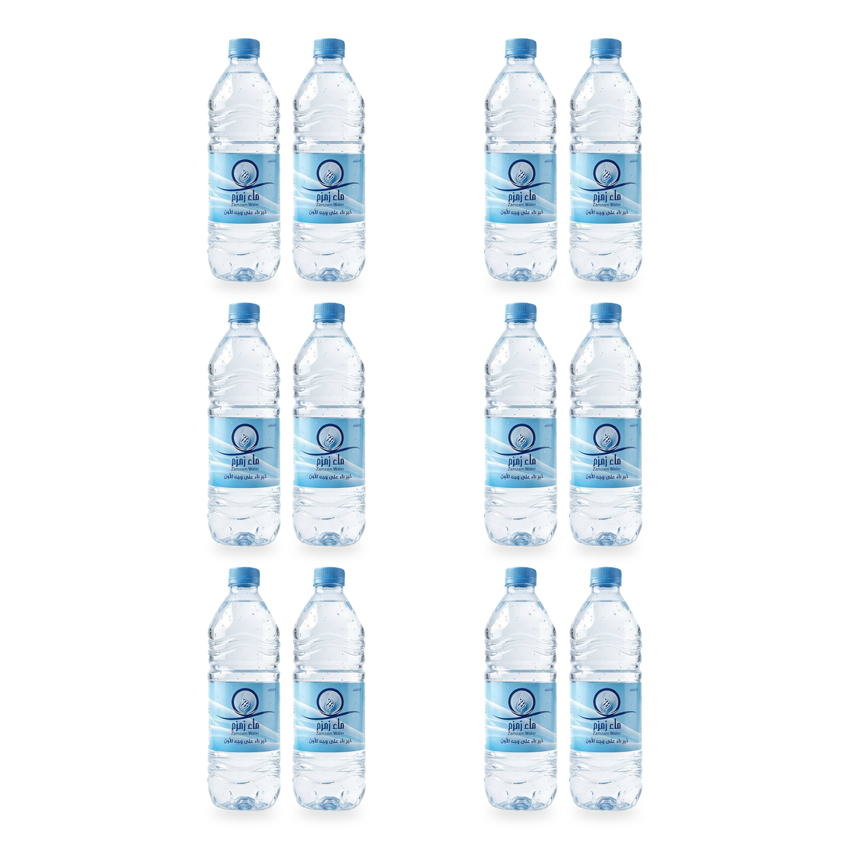 Eau de Zamzam, bouteille de 500 ml - lot de 12 bouteilles