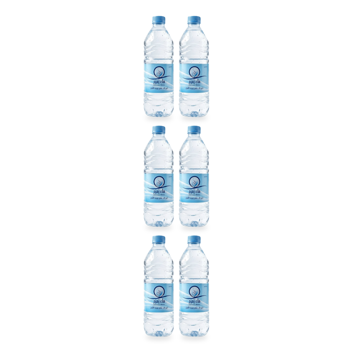 Eau de Zamzam, bouteille de 500 ml - lot de 6 bouteilles