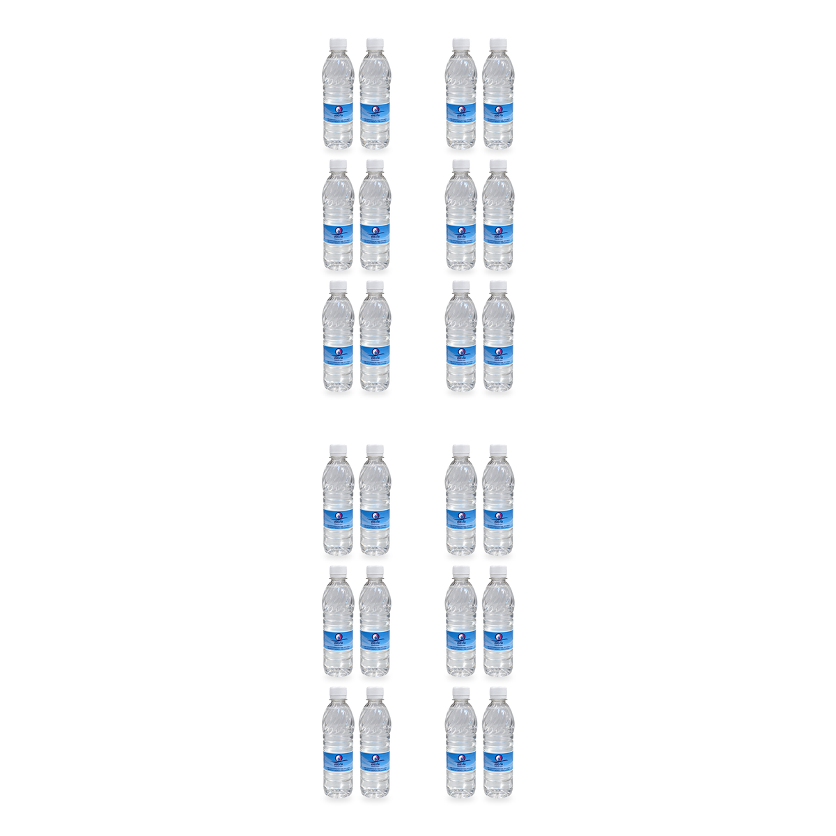 Eau de Zamzam 50 cl (500 ml) – lot de 24 bouteilles, fond blanc