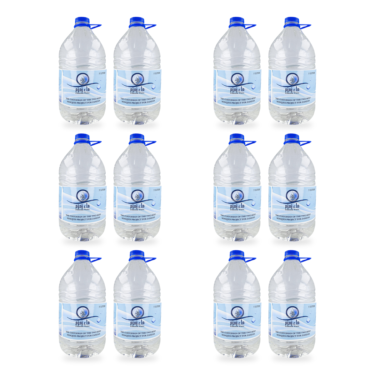 Eau de Zamzam 5 l – Lot de 12 bouteilles
