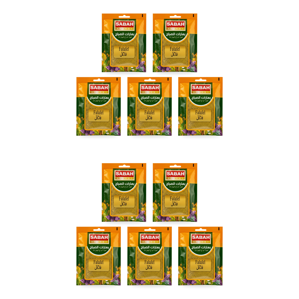 Épices falafel Sabah 60 g – lot de 10 sachets
