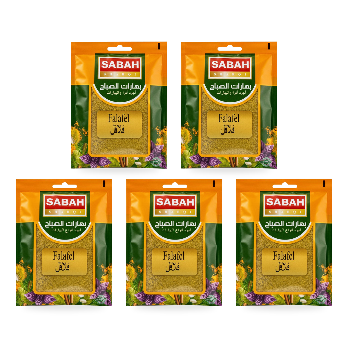 Épices falafel Sabah 60 g – lot de 5 sachets