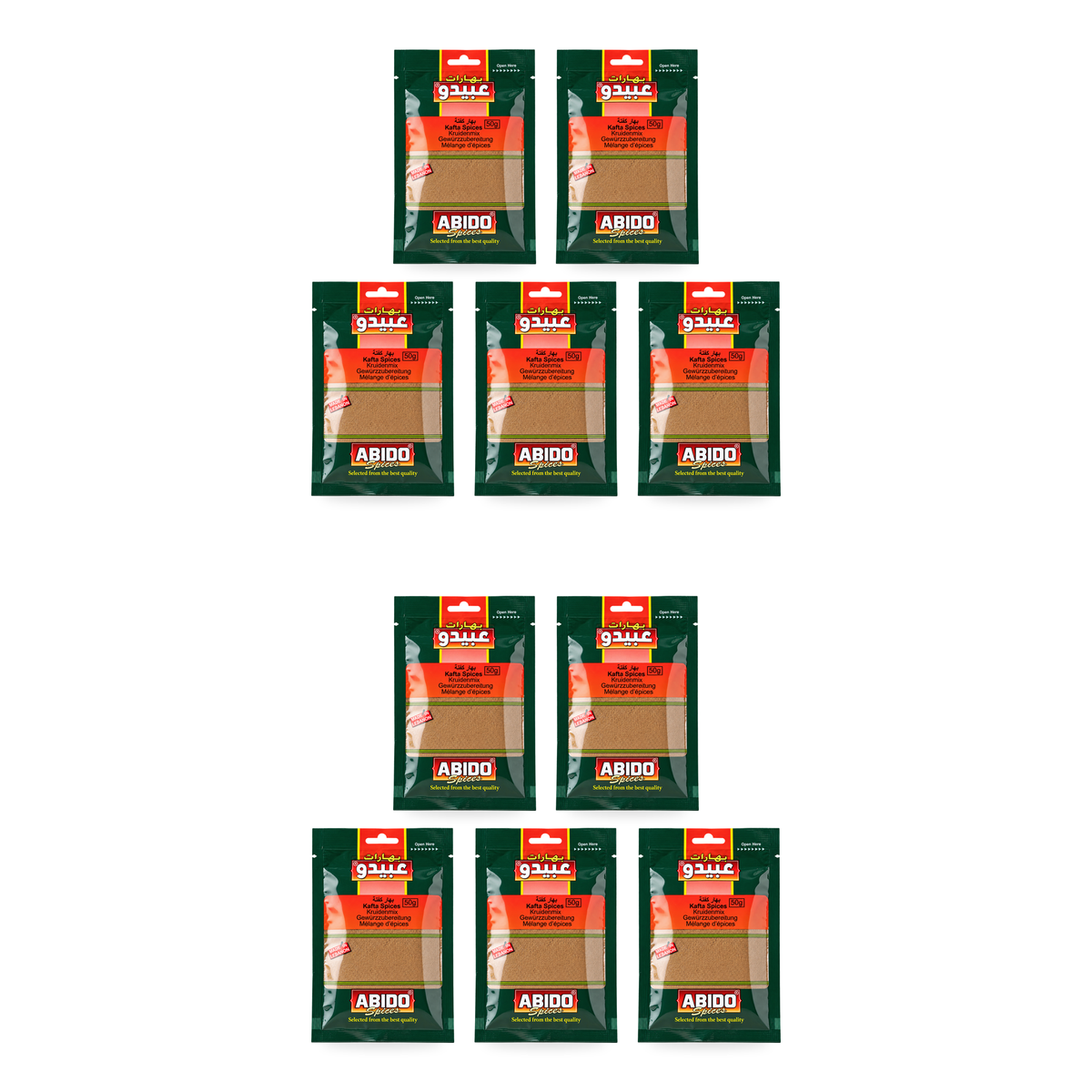 Épices Kafta Abido 50 g — lot de 10 sachets