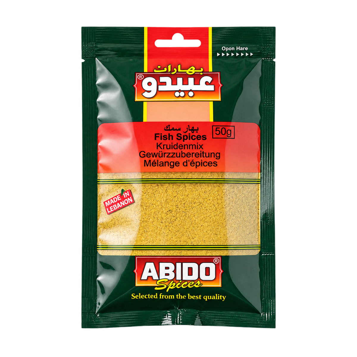 Épices pour poisson Abido 50 g – 1 sachet