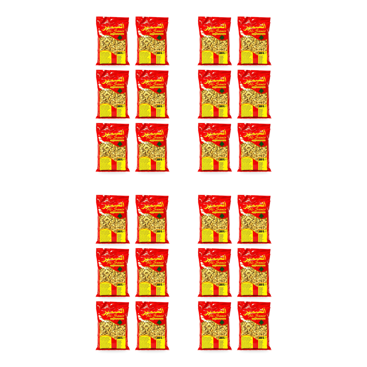 Graines de melon extra grillées et salées Al-Samir 300 g - lot de 24 sachets