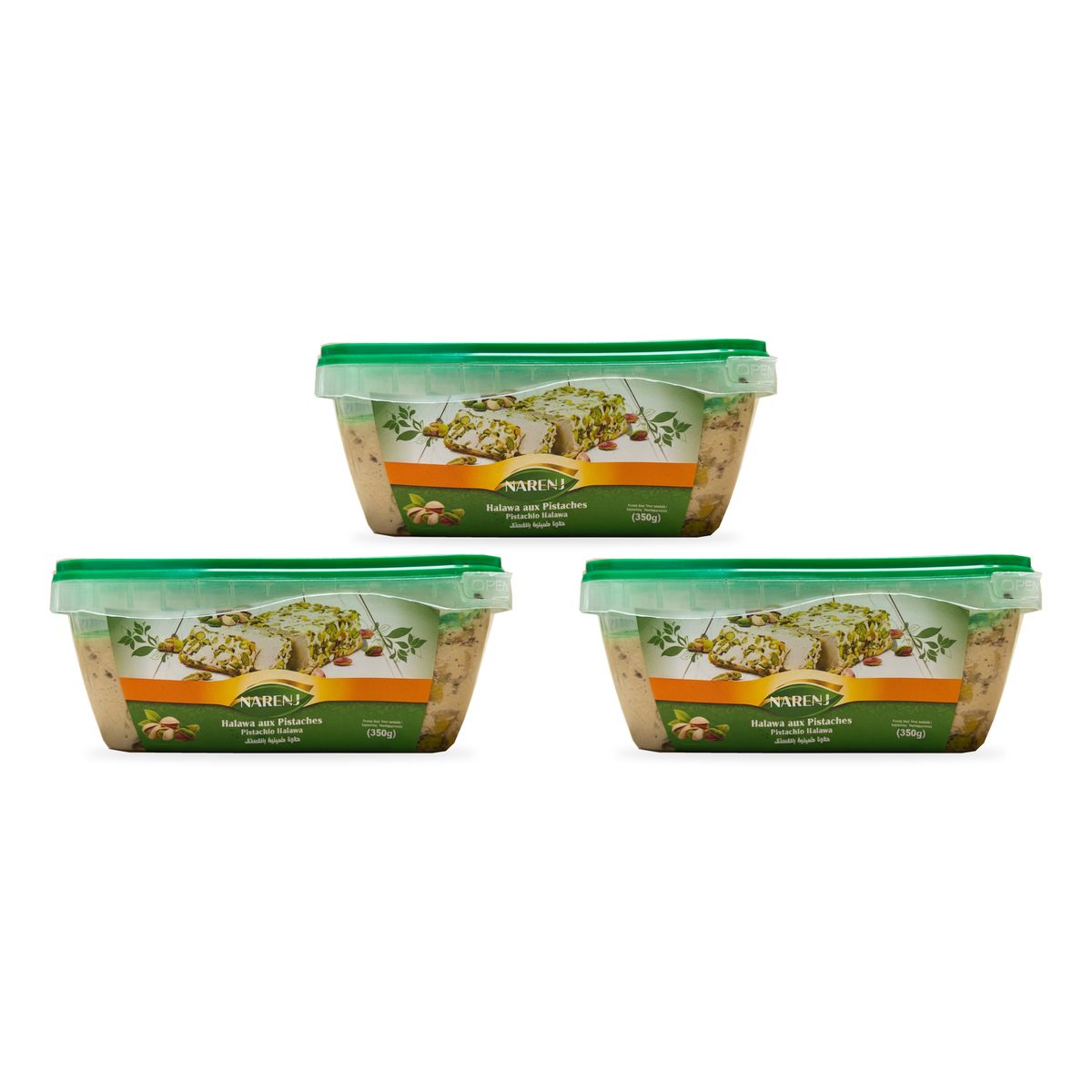 Halawa aux pistaches Narenj350 g – Lot de 3 boîtes