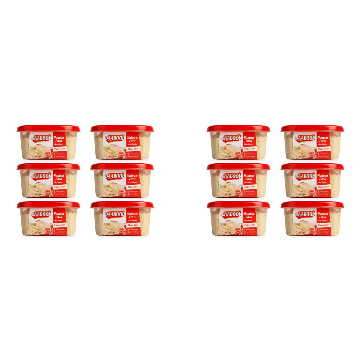 Halva extra nature Daabool Brothers 800 g - lot de 12 pots