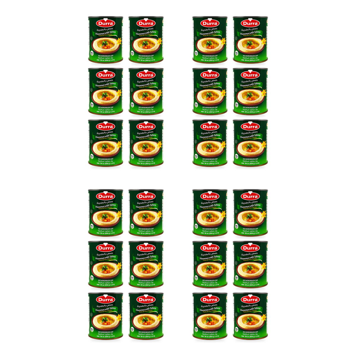 Houmous tahina Durra 850 g, 24 unités, image de présentation