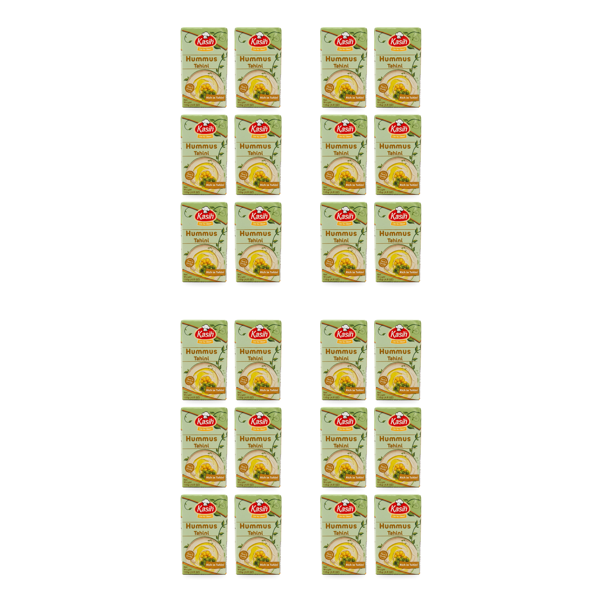 Houmous tahini Kasih 135 g – Lot de 24 boîtes