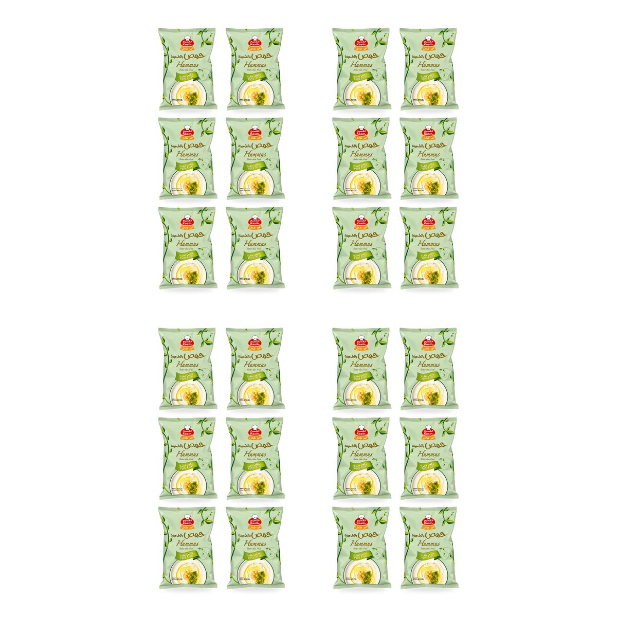 Houmous tahini Kasih 1 kg – Lot de 24 sachets