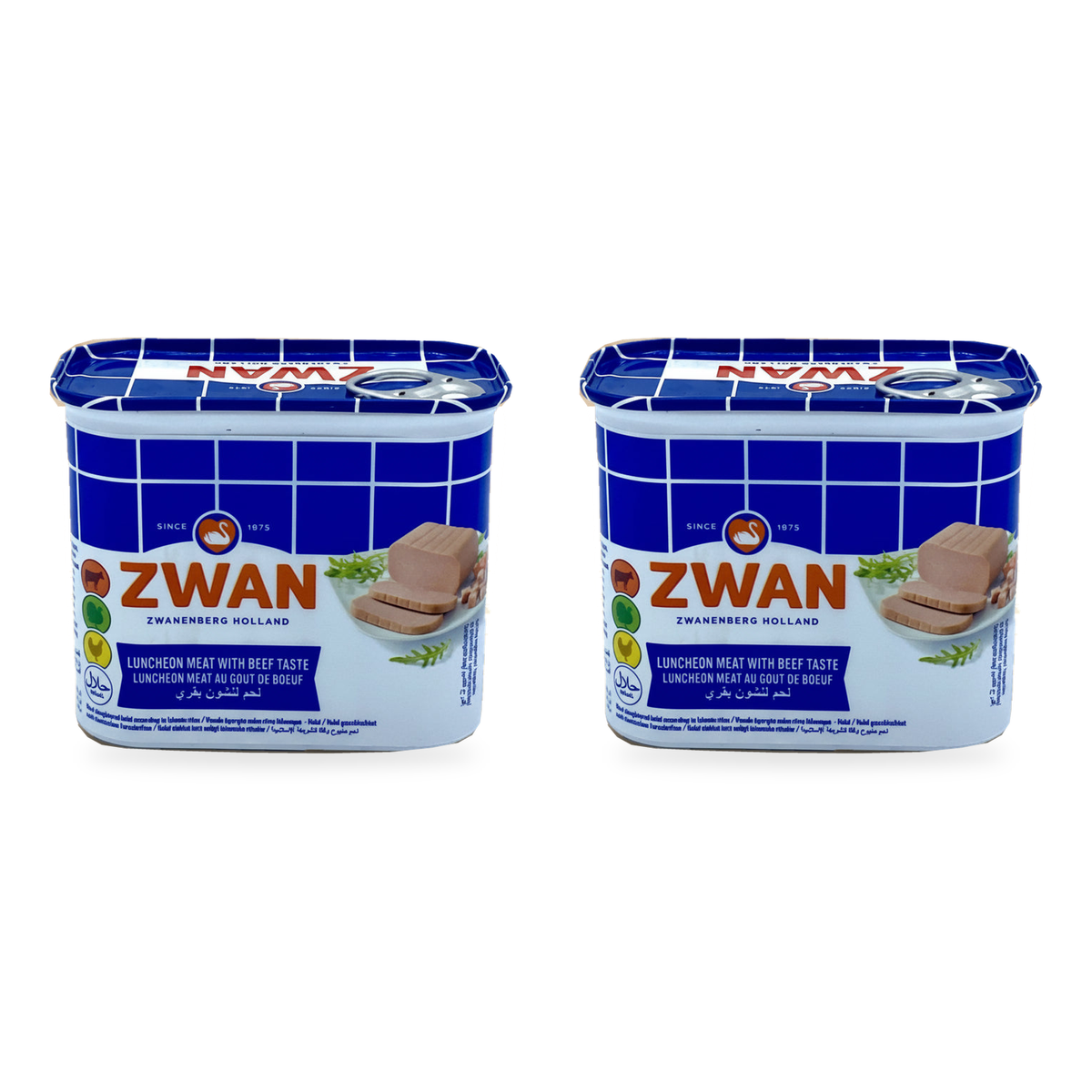 Luncheon goût bœuf Zwan 340 g - lot de 2 boîtes