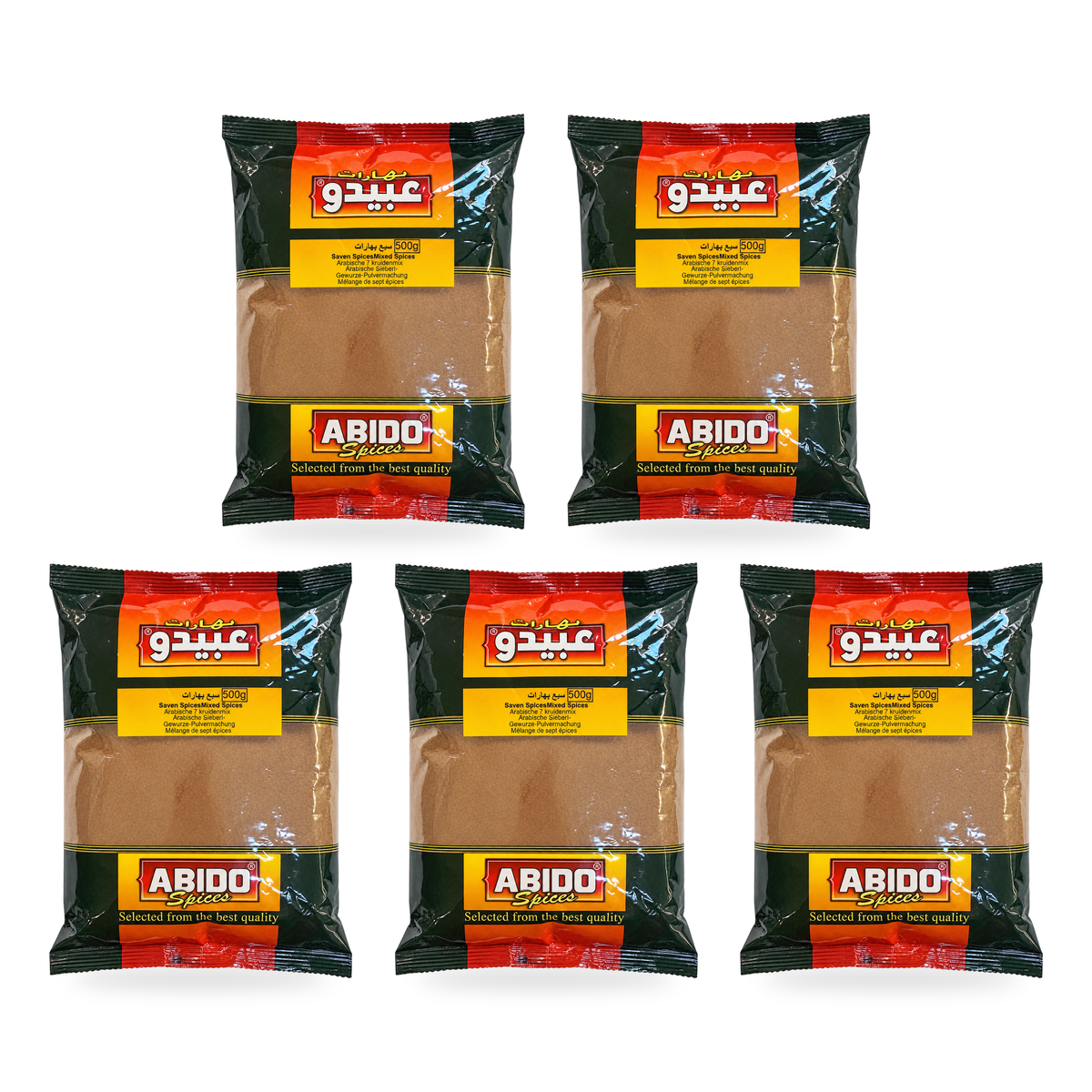 Mélange de sept épices Abido Spices 500 g – lot de 5 sachets