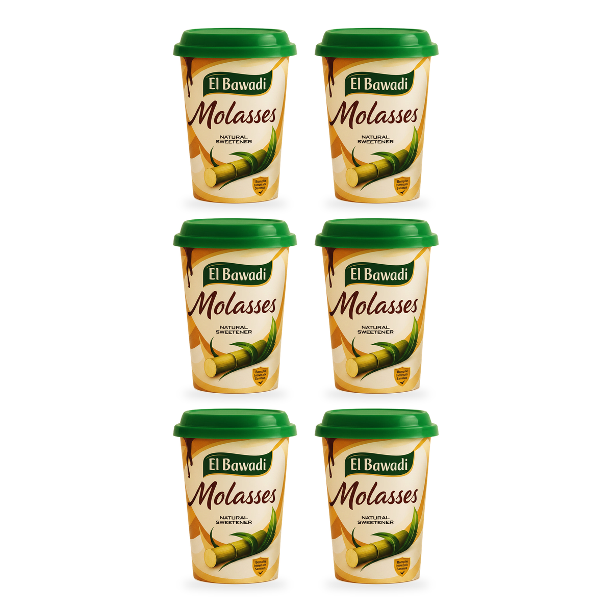 Mélasse de sucre de canne El Bawadi 680 g – Lot de 6 pots