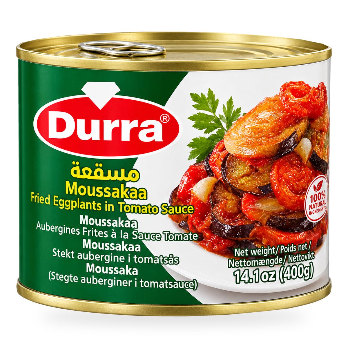 Moussaka d’aubergines Durra 400 g – 1 boîte