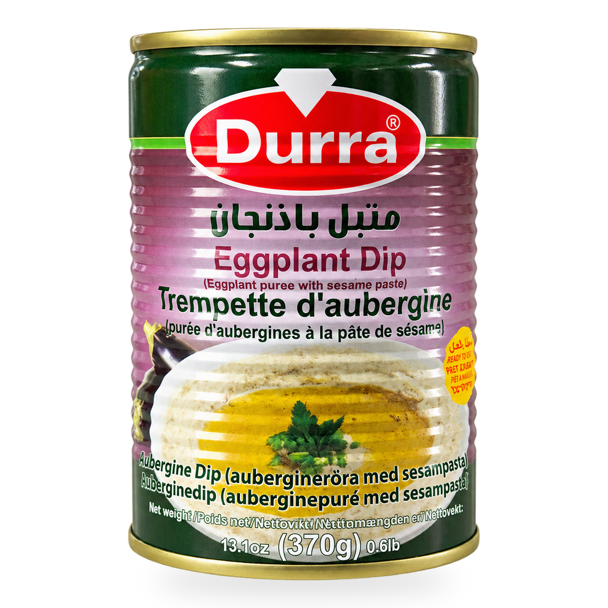 Mutabbal aux aubergines et au sésame Durra 370 g – 1 boîte