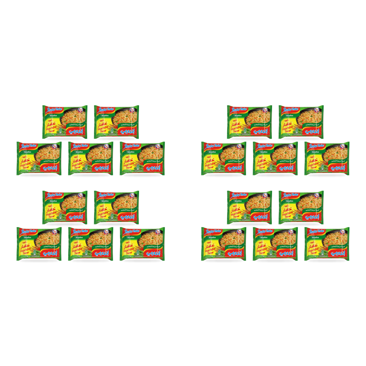 Nouilles instantanées aux légumes Indomie 75 g – lot de 20 sachets