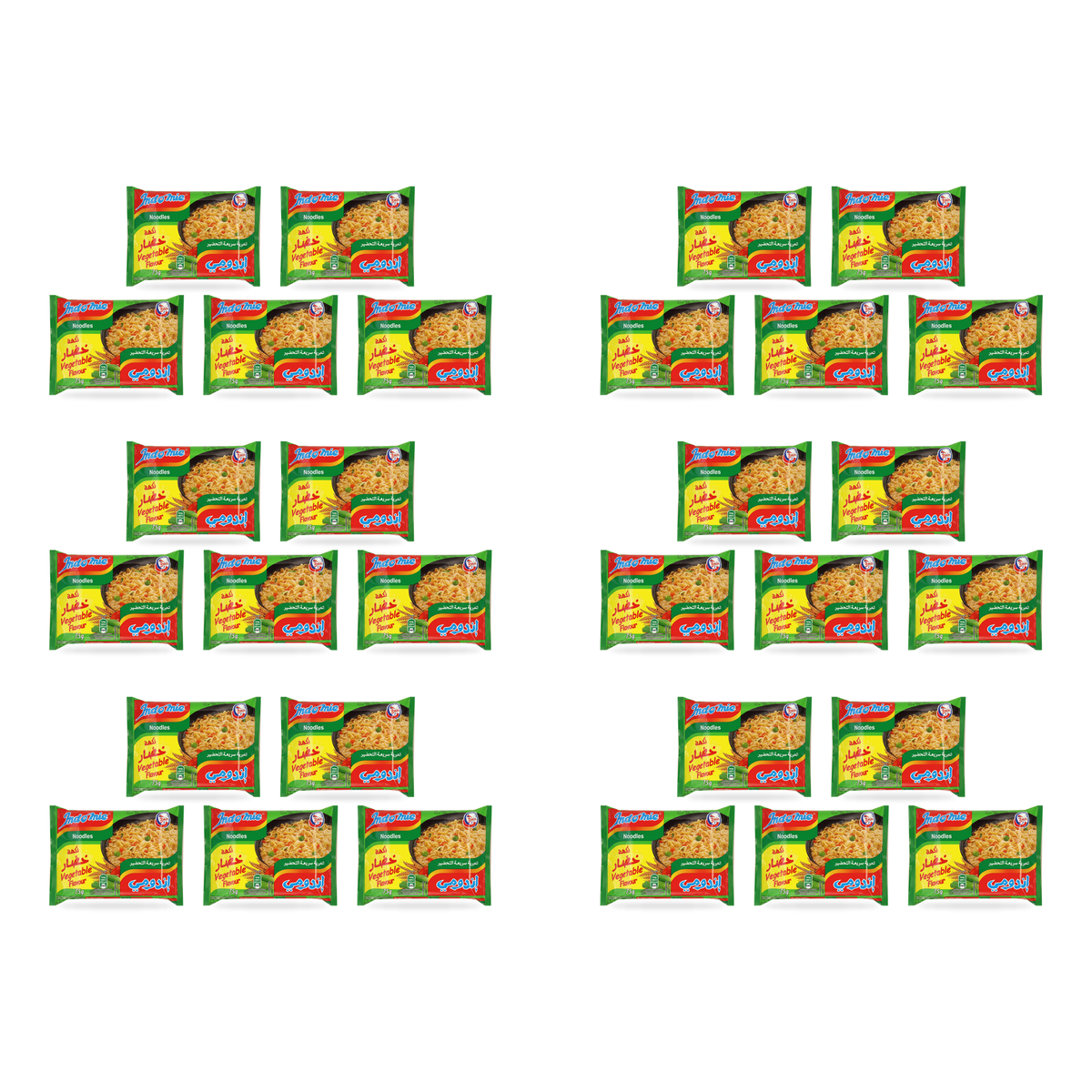 Nouilles instantanées aux légumes Indomie 75 g – lot de 30 sachets