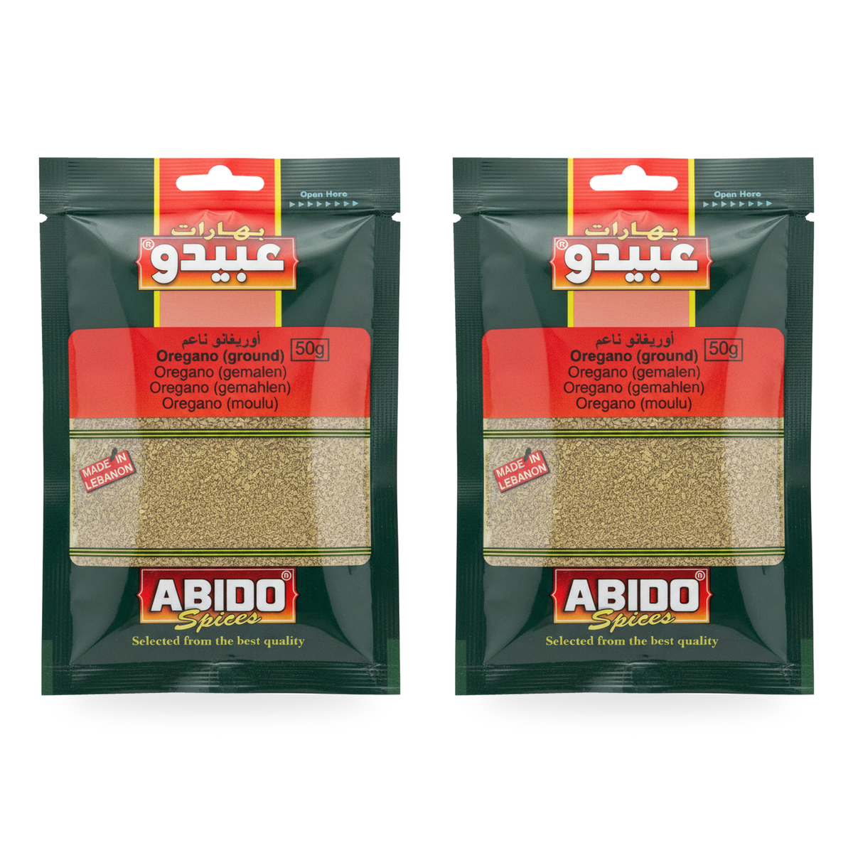Origan moulu Abido 50 g – Lot de 2 sachets