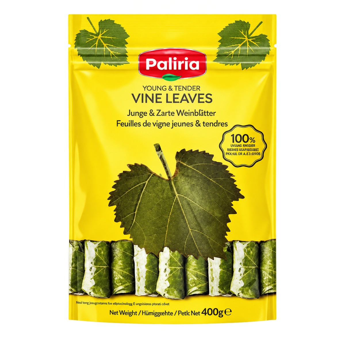 Paliria feuilles de vigne 400 g — 1 sachet
