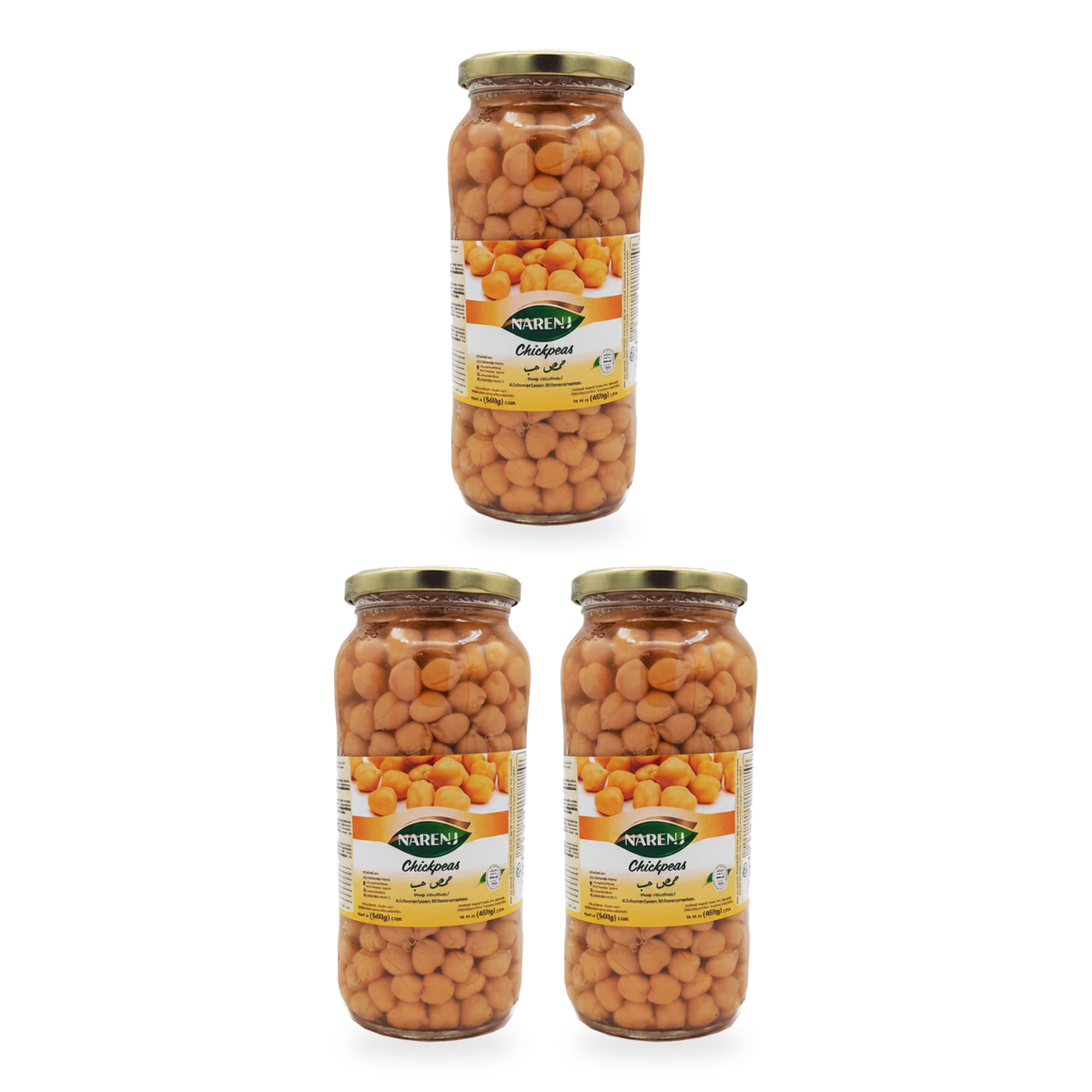 Pois chiches Narenj 540 g – lot de 3 bocaux