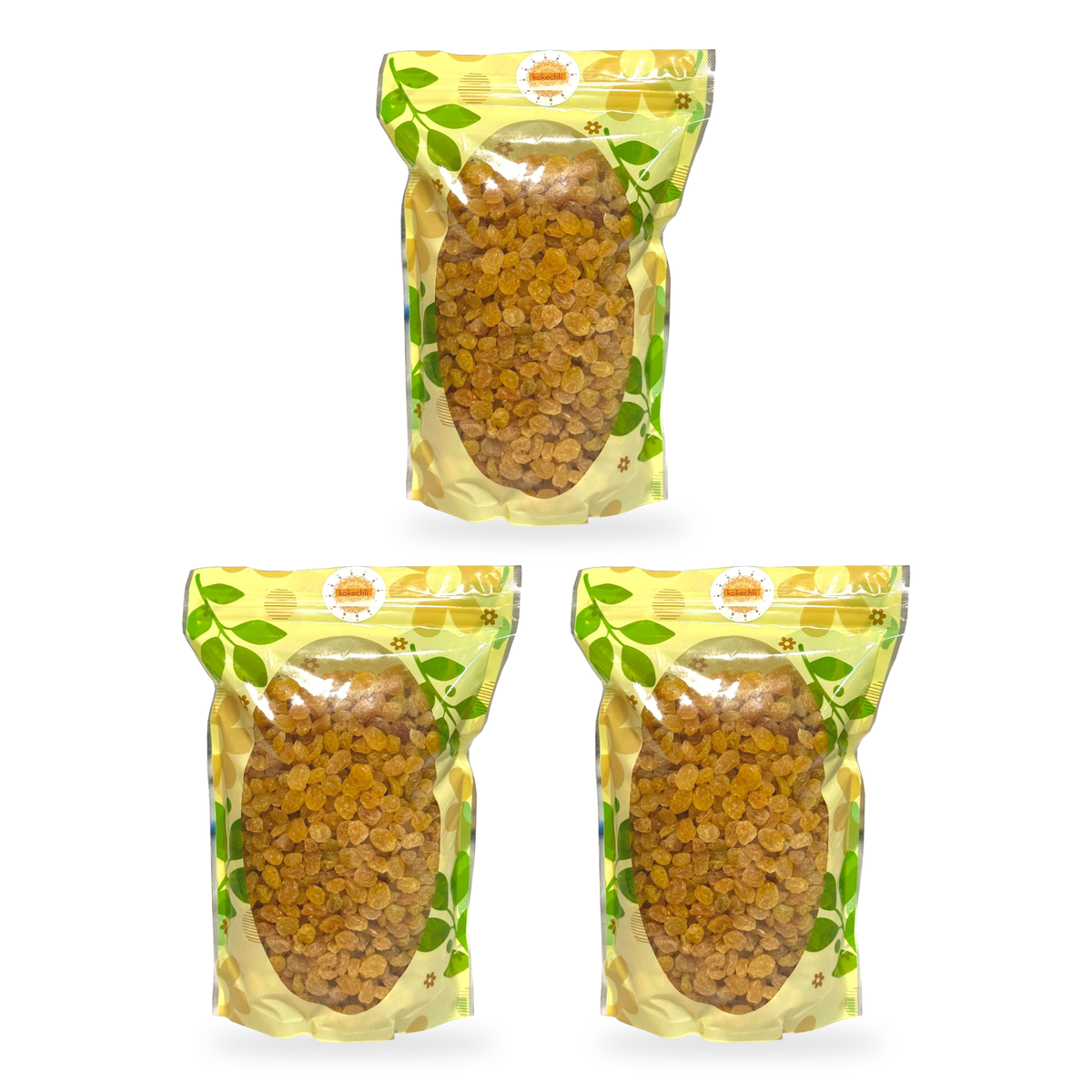 Raisins secs jaunes Golden AAA 500 g - lot de 3 sachets