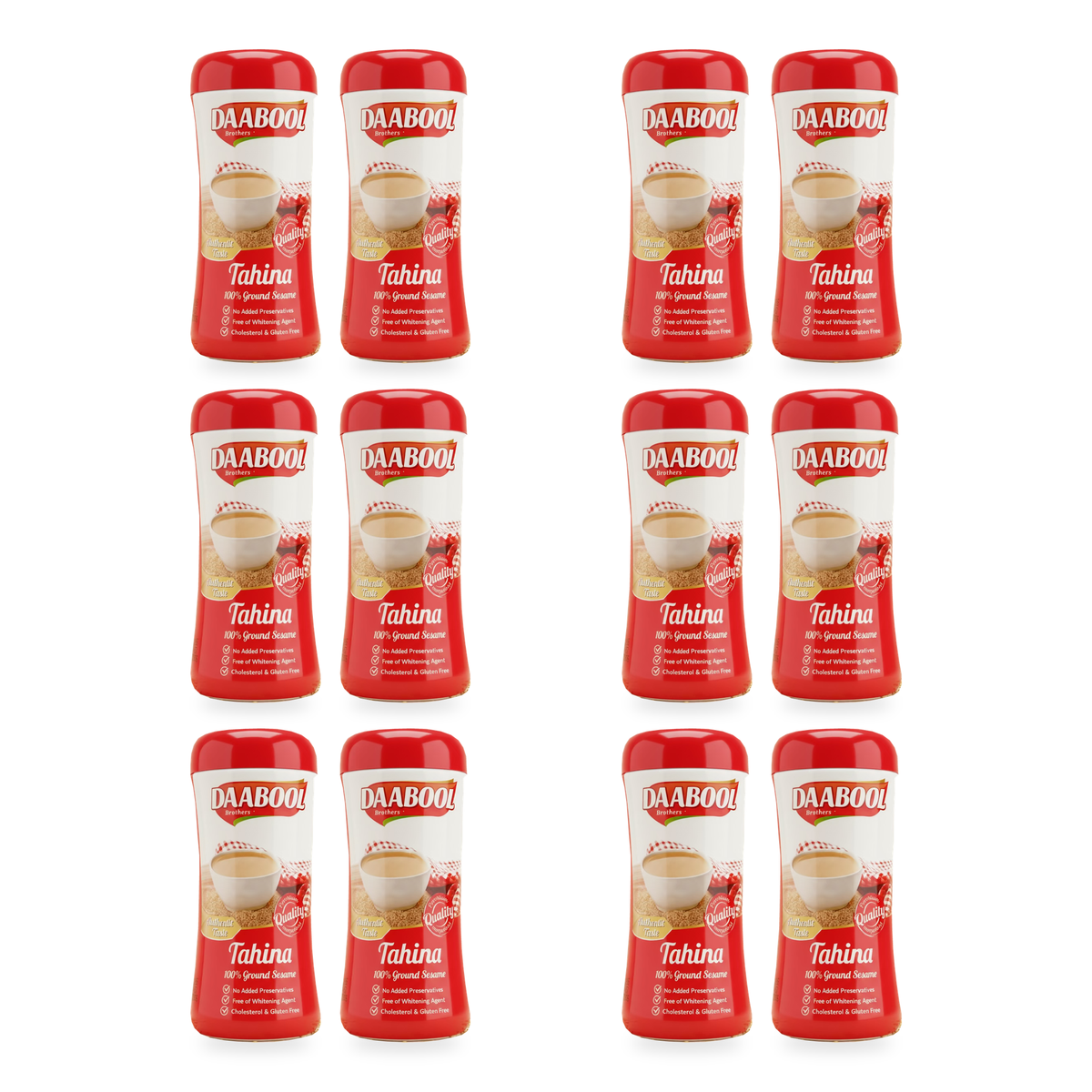 Tahina, crème de sésame Daabool Brothers 800 g - lot de 12 pots
