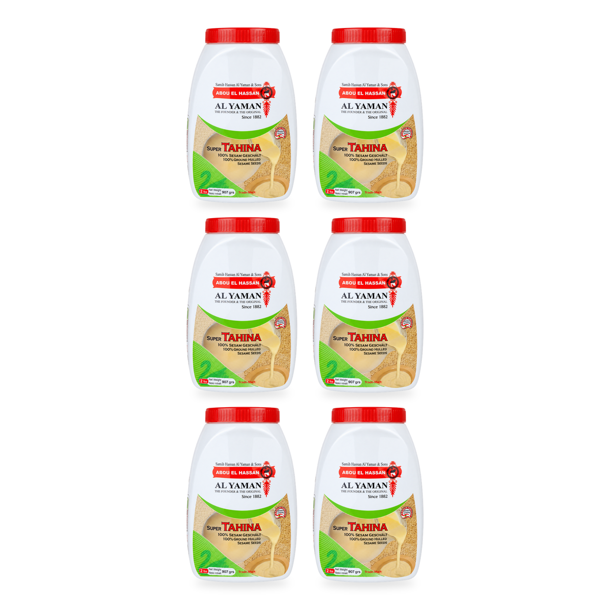 Tahini Al Yaman 907 g – lot de 6 pots