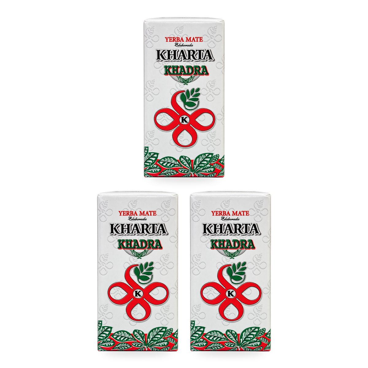 Yerba Maté Kharta Khadra 250 g, vue de face – lot de 3 paquets