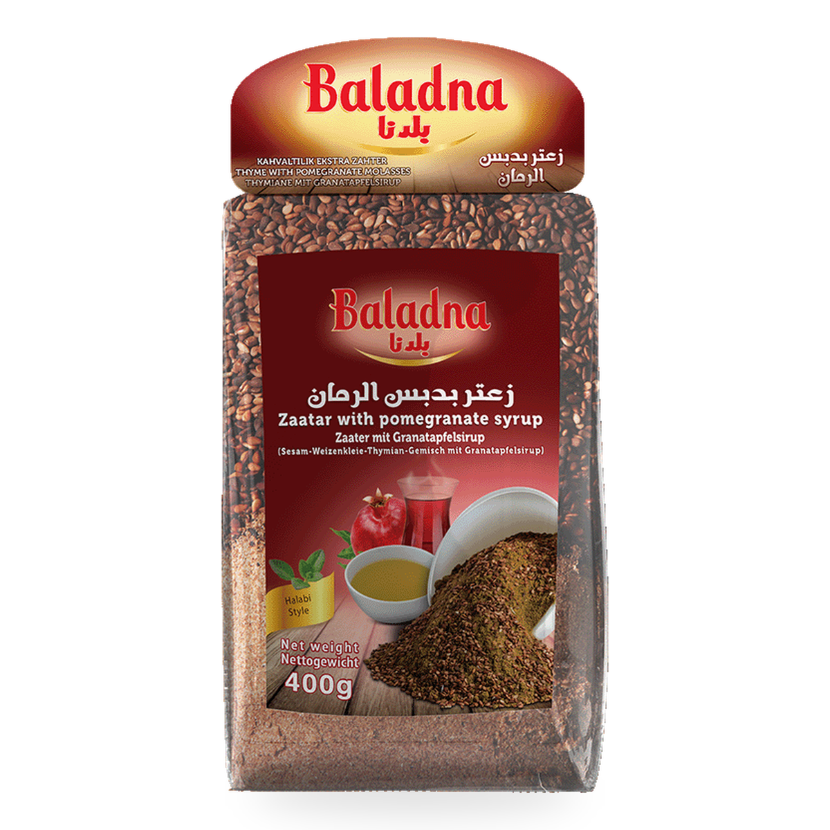 Zaatar au sirop de grenade Baladna 400 g – 1 sachet