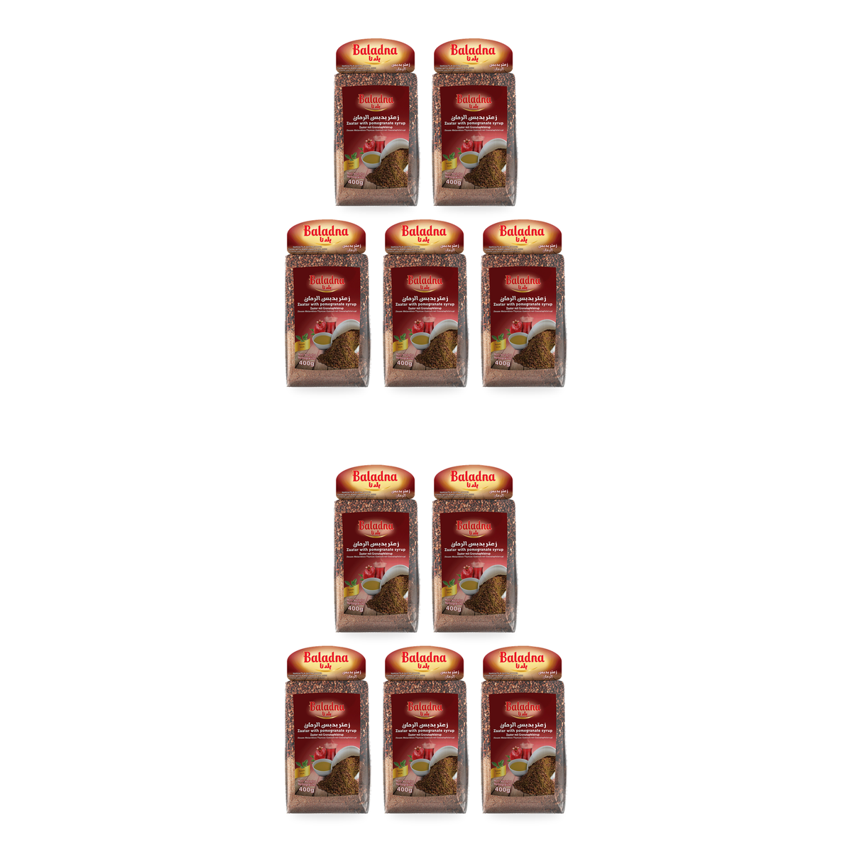 Zaatar au sirop de grenade Baladna 400 g – lot de 10 sachets