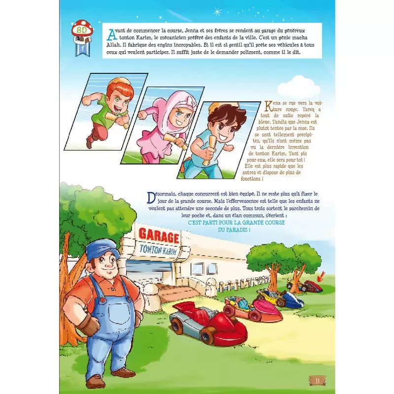 La Grande Course vers le Paradis – Bande dessinée & jeux éducatifs - à partir de 7 ans - KokechliSana
