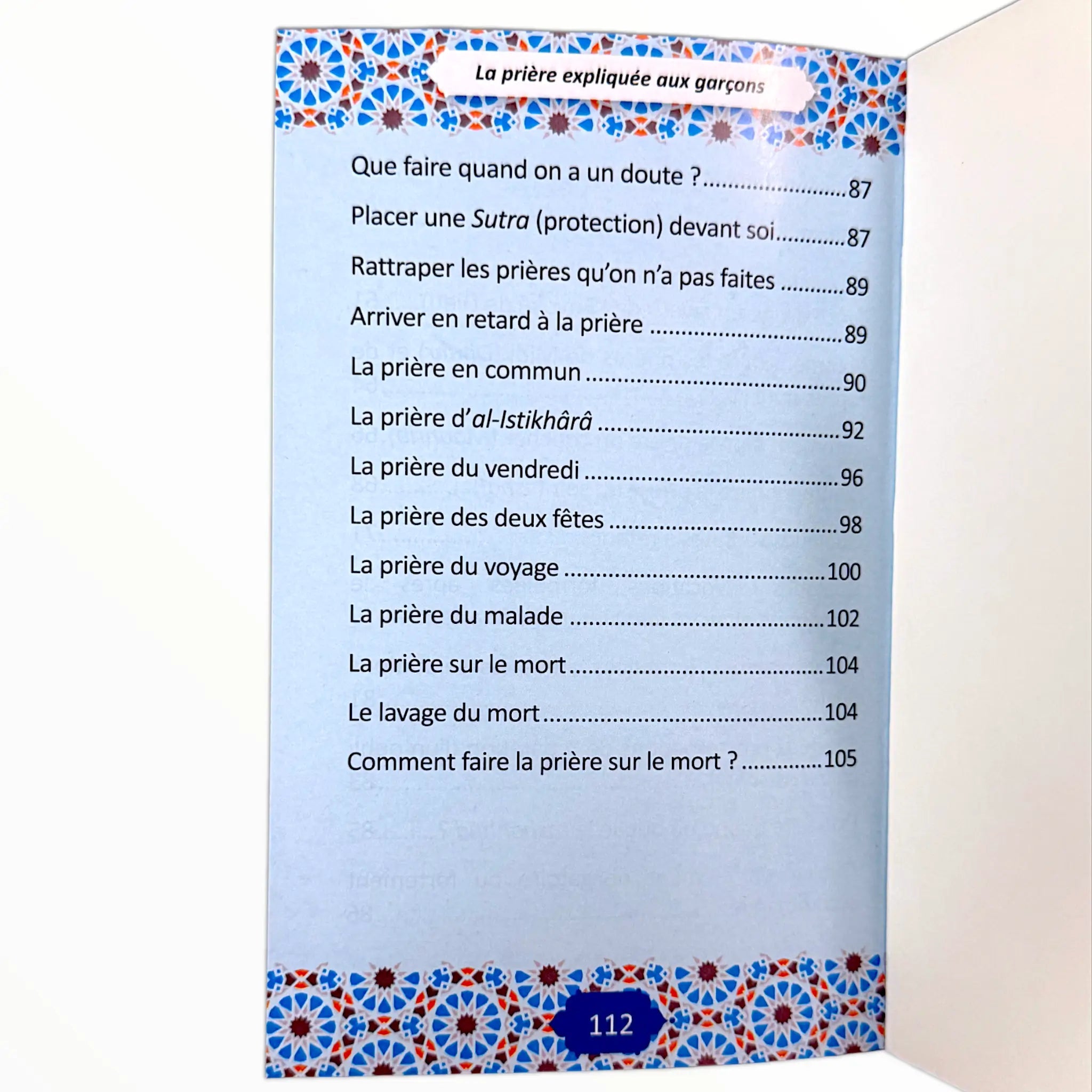 La prière expliquée aux garçons - KokechliMaison d'Ennour