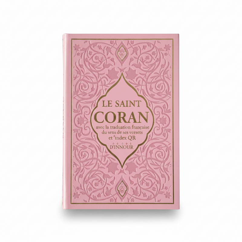 Le Noble Coran arabe / français avec QR code (écoute page par page) - 4 couleurs - Petite taille - Rose