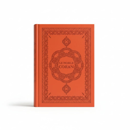 Le Noble Coran – Arabe / Français / Phonétique Couleur orange foncé – Taille moyenne – Format poche - KokechliMaison d'Ennour