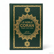 Le Noble Coran Bilingue 20 x 14 cm Arabe - Français | Couverture verte - KokechliMa boutique