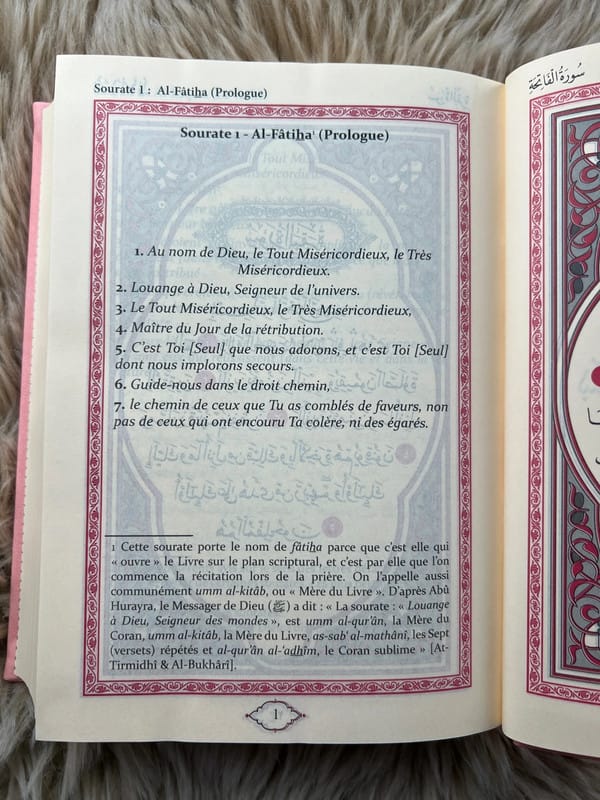 Le Noble Coran Bilingue 20 x 14 cm Arabe - Français | Couverture verte - KokechliMa boutique