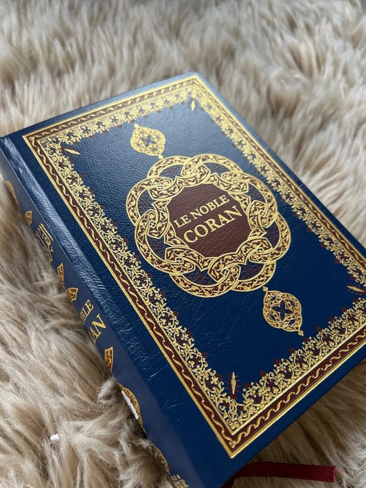 Le Noble Coran ( Français - Arabe - Phonétique ) bleu marine - Kokechli Ma boutique