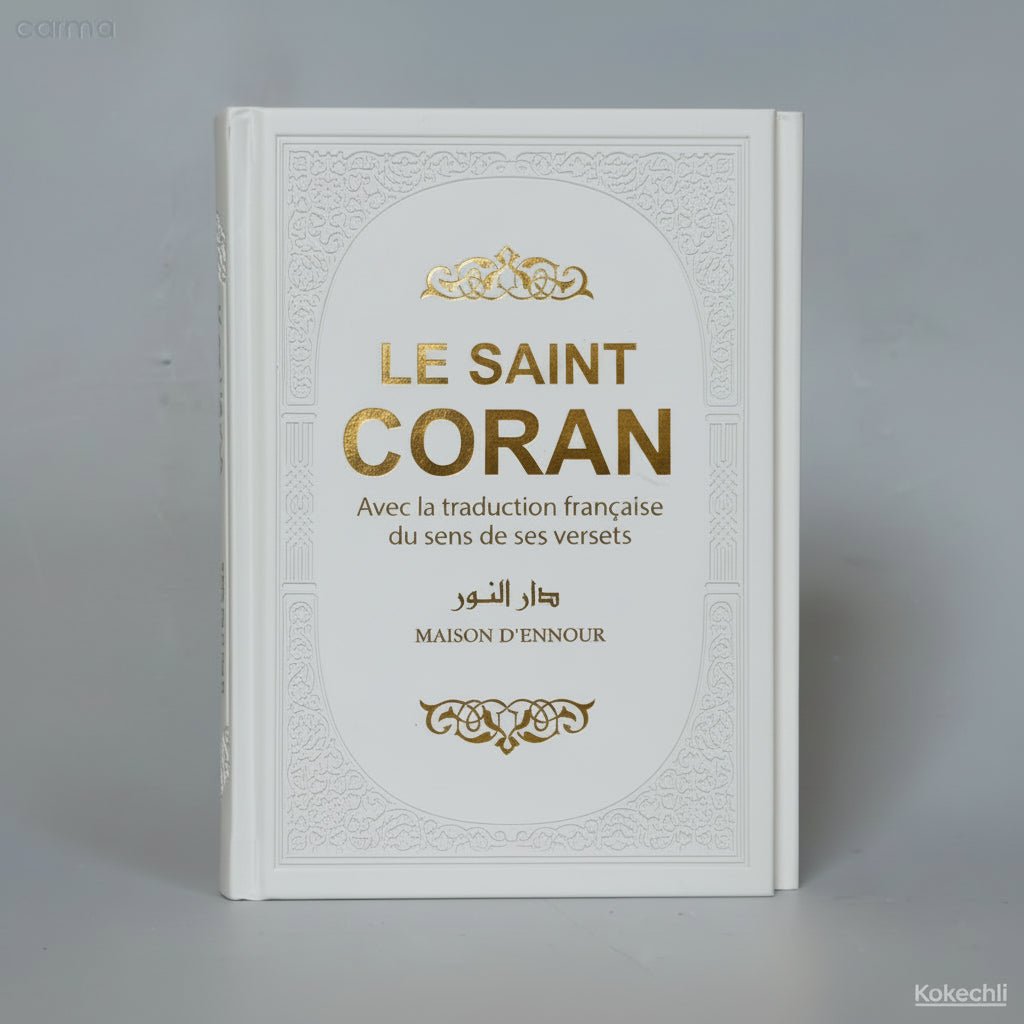 Le Saint Coran arabe/français – Édition arc-en-ciel (10 couleurs) – Couverture rigide - Blanc