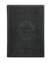 Le Saint Coran couverture daim - Gris - 14×20 cm